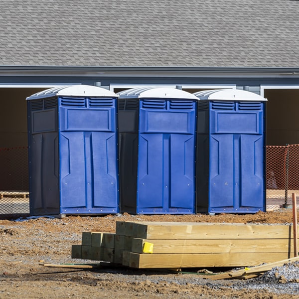 how often are the porta potties cleaned and serviced during a rental period in Mirror Lake New Hampshire